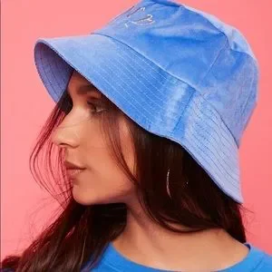 Juicy Couture Blue Terry Cloth Bucket Hat Juicy Couture | Accessories | Juicy Couture Terry Cloth  main image 3